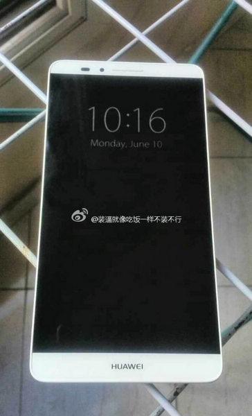华为Mate 7真机曝光 超窄边框+指纹识别