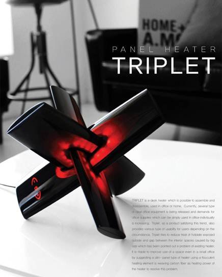 Triplet组合式碳纤维电加热器 帮你度过寒冬