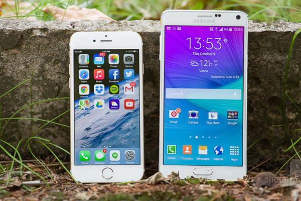 年度焦点之战 三星Note 4对比苹果iPhone 6