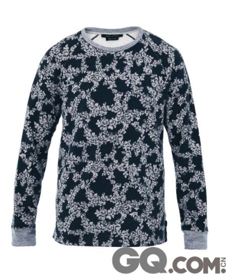 Marc Jacobs 黑灰色印花圆领毛衫 ￥2,655 CNY