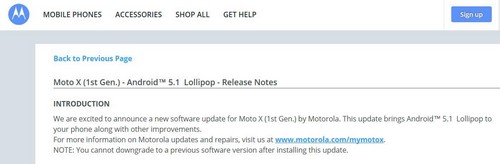 宝刀不老Moto X即将升至Android 5.1 